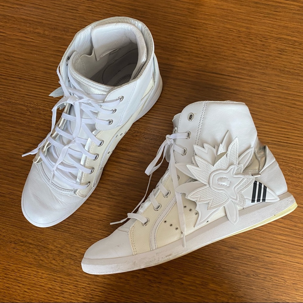 Y-3 adidas shizuka high top leather sneakers by yohji yamamoto - Picture 1 of 8